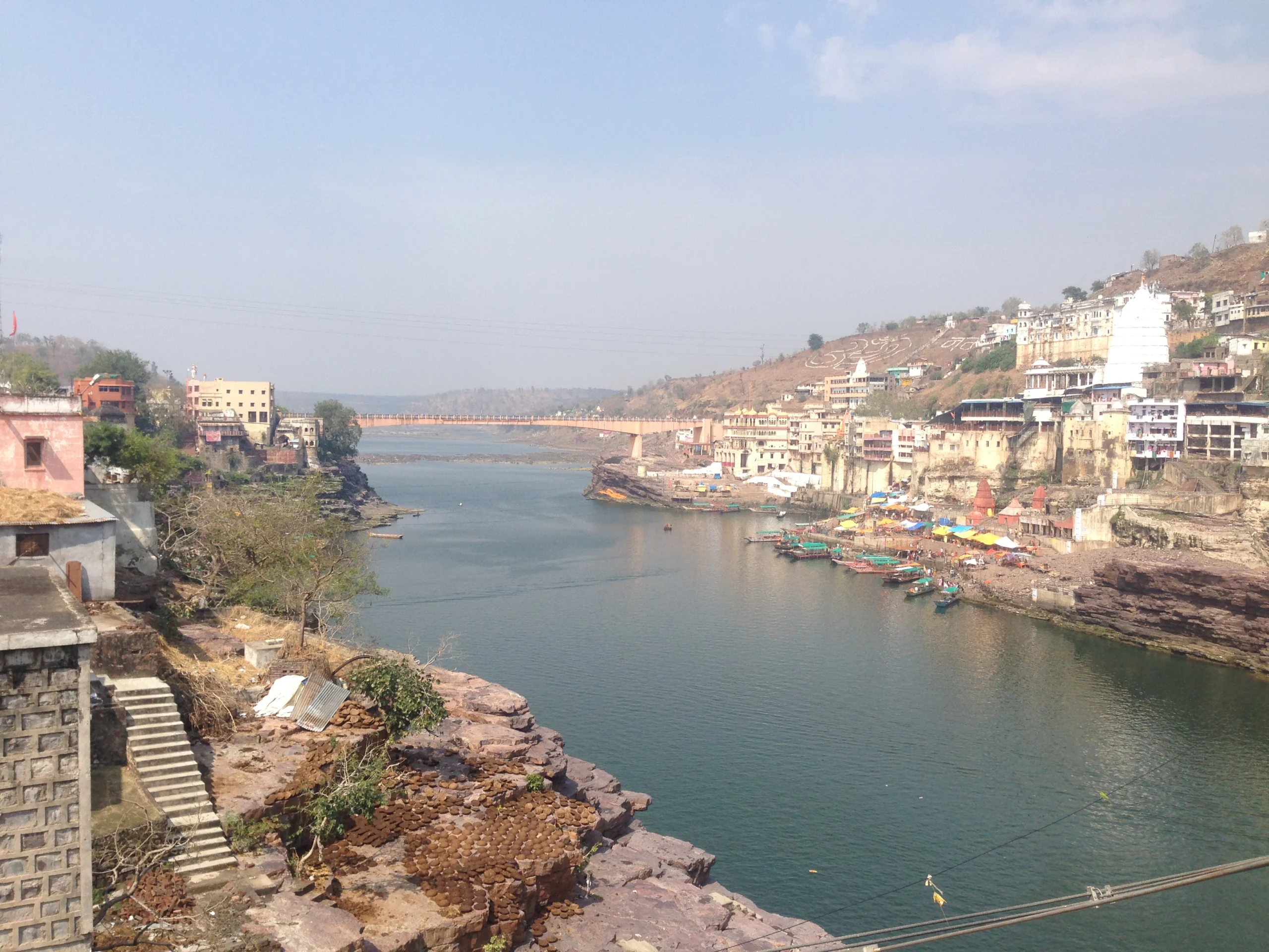Narmada River flowing through its surrounding landscape